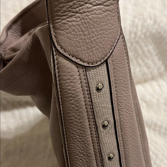 Coach Vintage Classic Casual Soft Light Purple Pebble Leather Hobo Bag bag tag - Picture 6 of 10